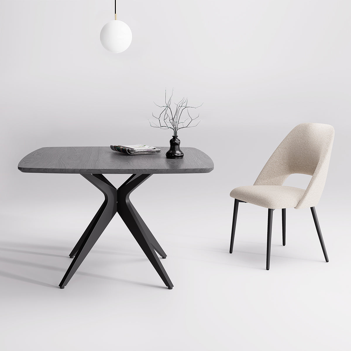 Kidol & Shellder Square Wood Dining Table DTOG058