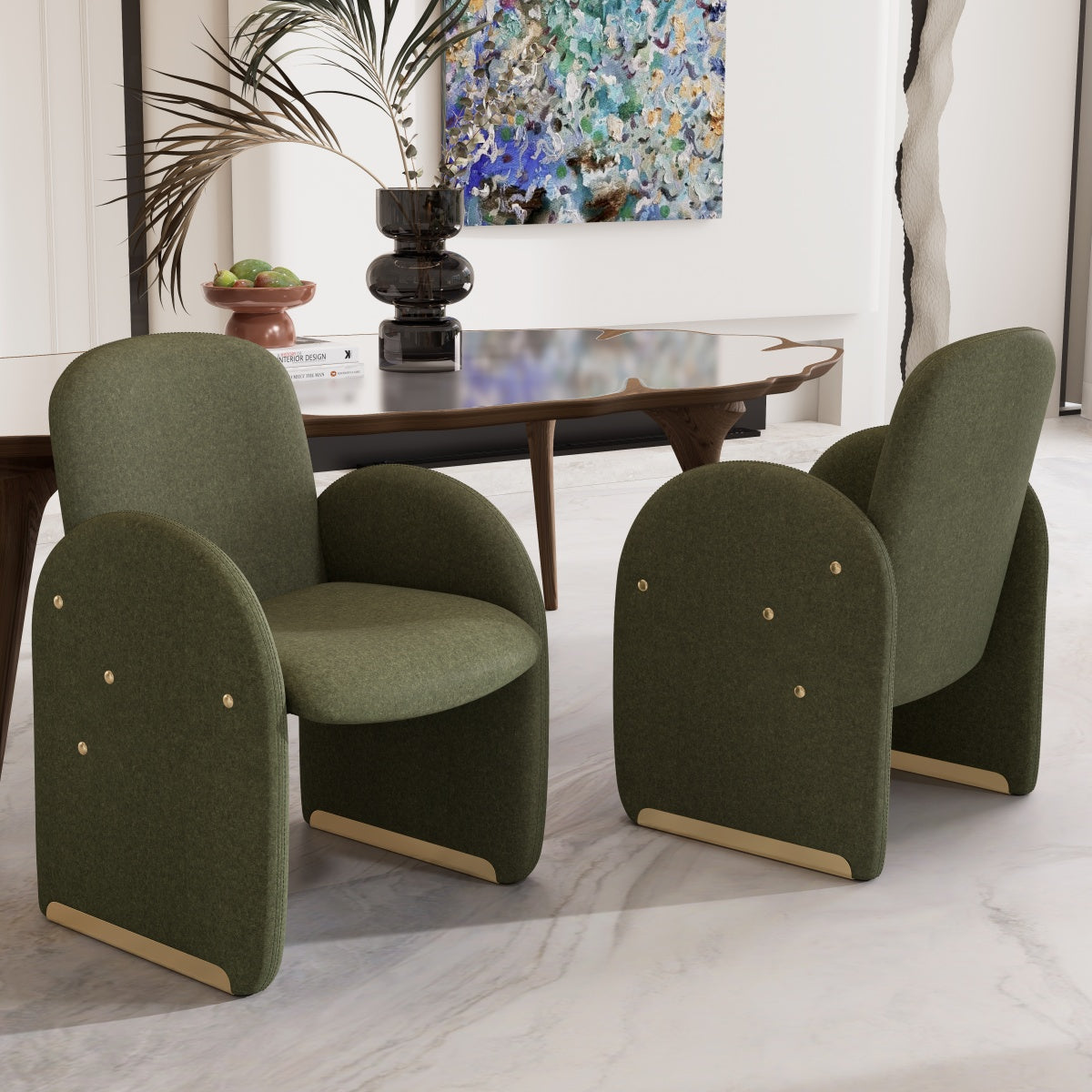 Kidol & Shellder Barrel Armchair Modular Dining Chairs