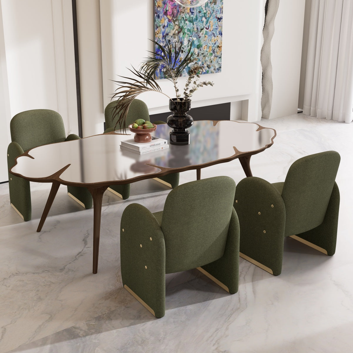 Kidol & Shellder Barrel Armchair Modular Dining Chairs