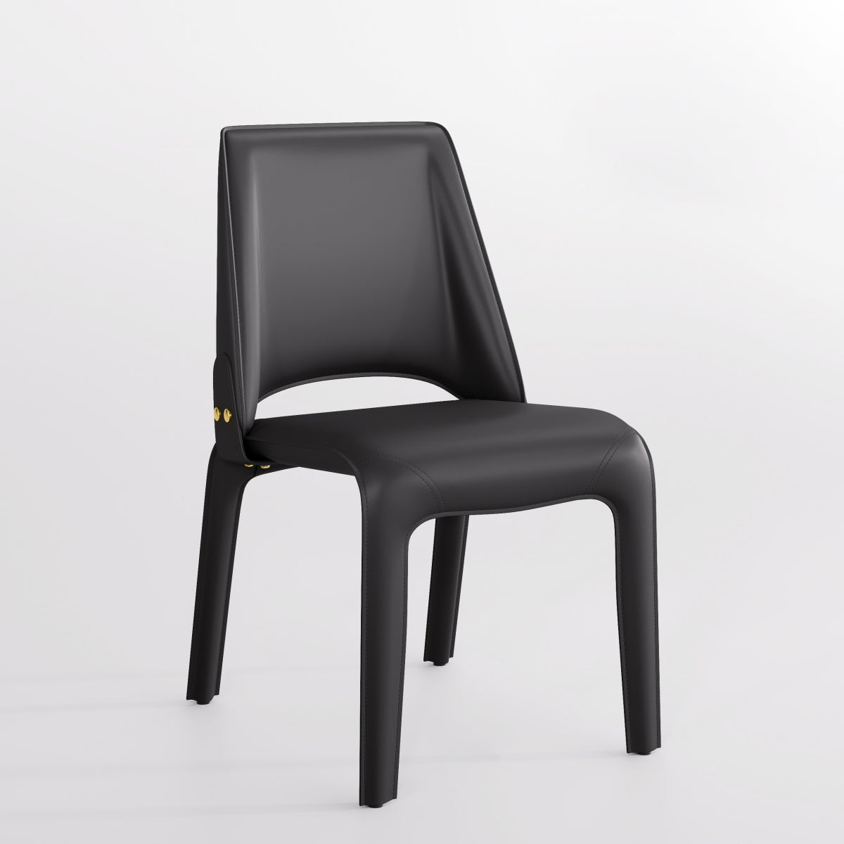 Kidol & Shellder Slope Sadddle Leather Dining Chairs