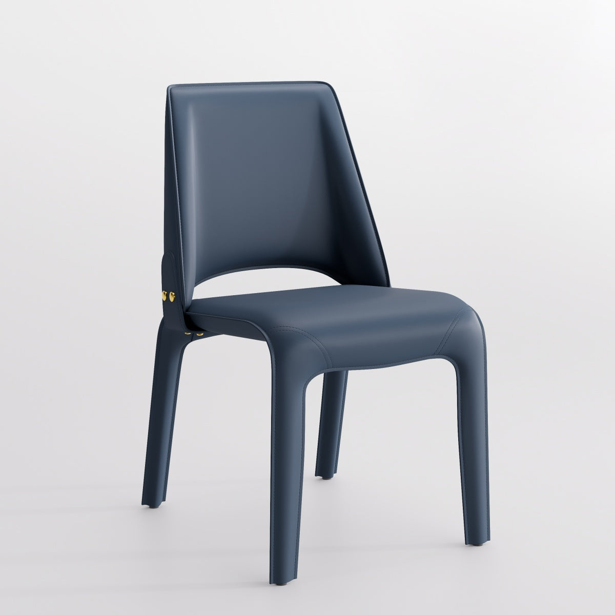 Kidol & Shellder Slope Sadddle Leather Dining Chairs
