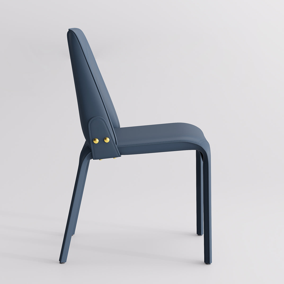 Kidol & Shellder Slope Sadddle Leather Dining Chairs