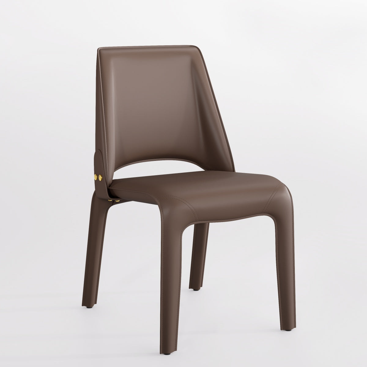 Kidol & Shellder Slope Sadddle Leather Dining Chairs
