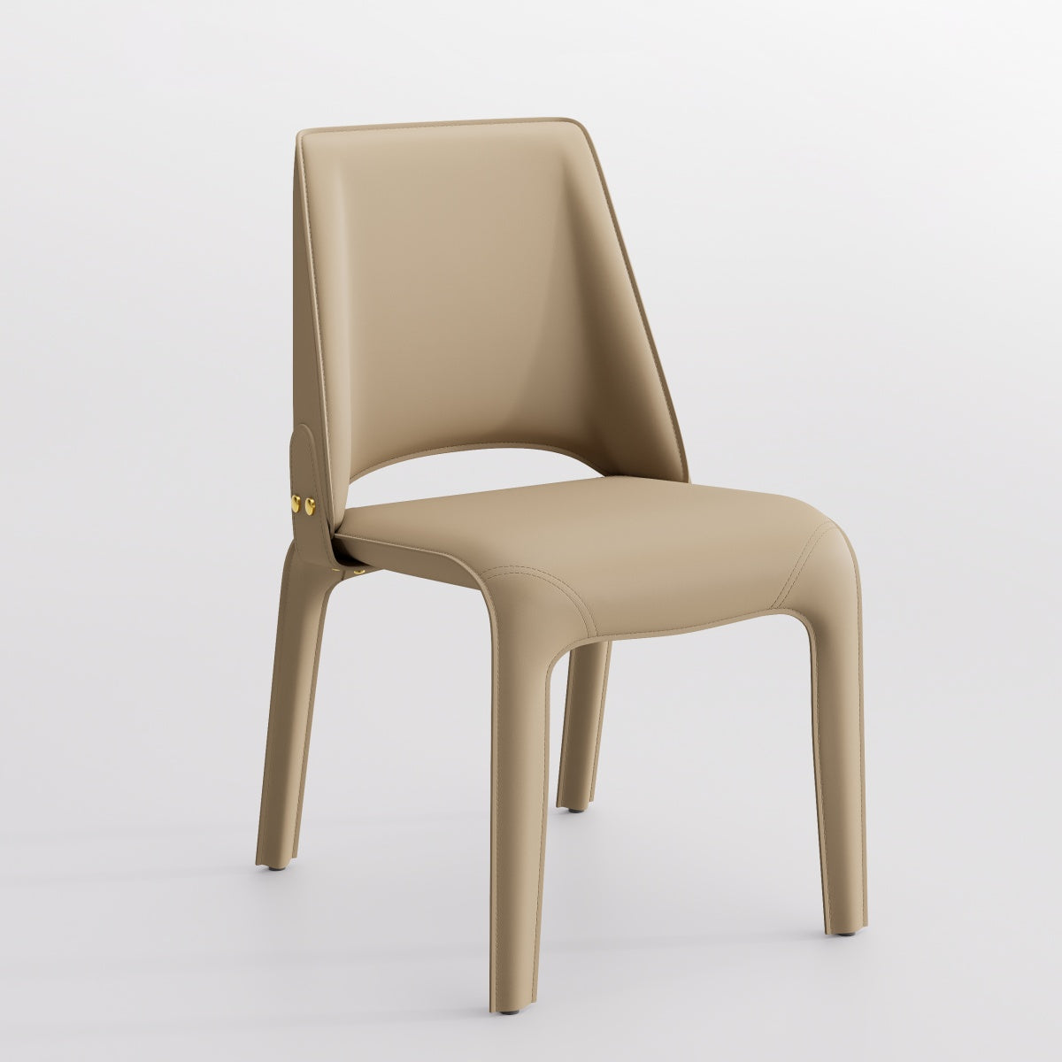 Kidol & Shellder Slope Sadddle Leather Dining Chairs