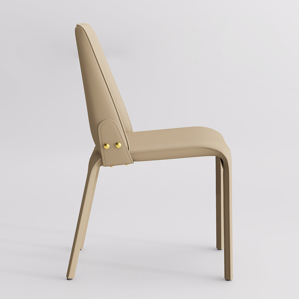 Kidol & Shellder Slope Sadddle Leather Dining Chairs
