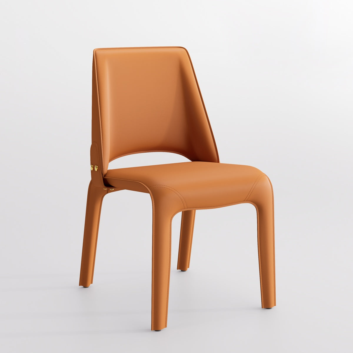 Kidol & Shellder Slope Sadddle Leather Dining Chairs