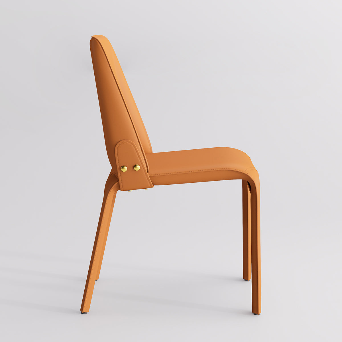 Kidol & Shellder Slope Sadddle Leather Dining Chairs