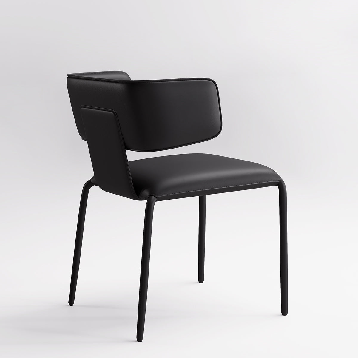 Kidol & Shellder Wing Premium Leather Dining Chairs