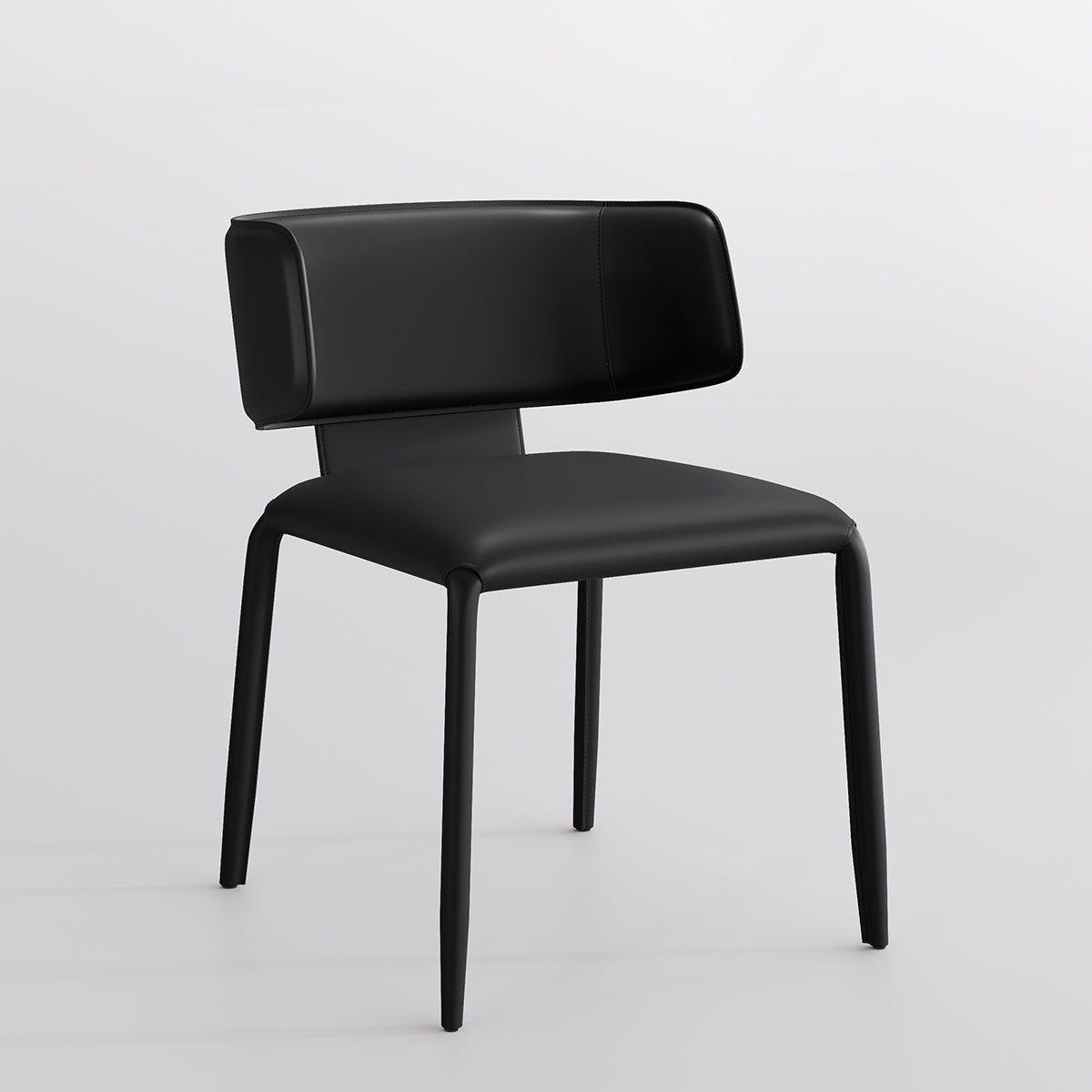 Kidol & Shellder Wing Sadddle Leather Dining Chairs