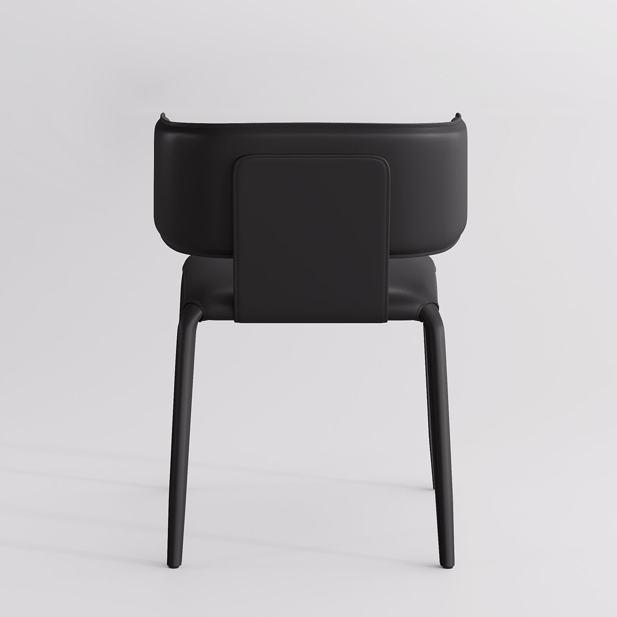 Kidol & Shellder Wing Sadddle Leather Dining Chairs