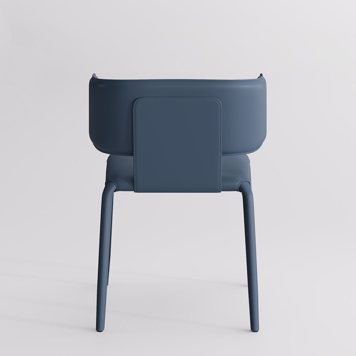 Kidol & Shellder Wing Sadddle Leather Dining Chairs