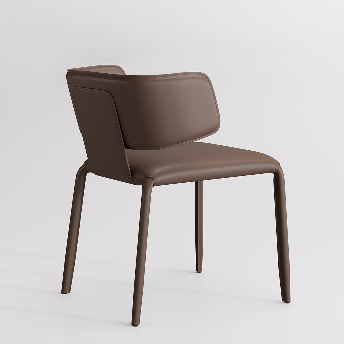 Kidol & Shellder Wing Sadddle Leather Dining Chairs