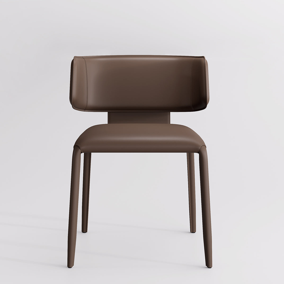 Kidol & Shellder Wing Sadddle Leather Dining Chairs