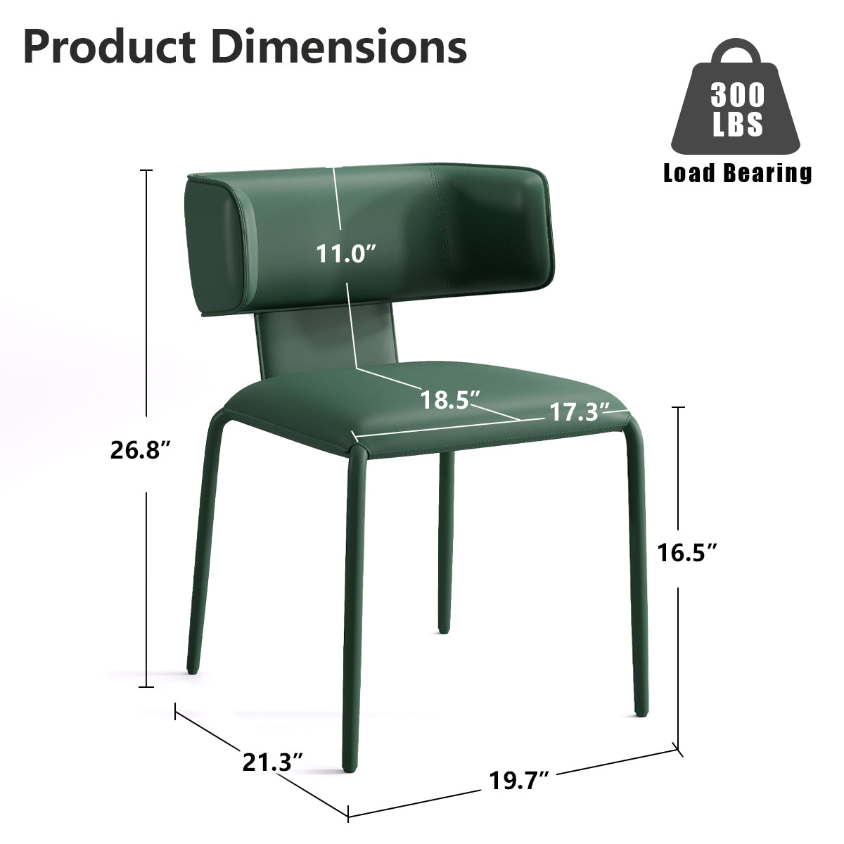 Kidol & Shellder Wing Premium Leather Dining Chairs