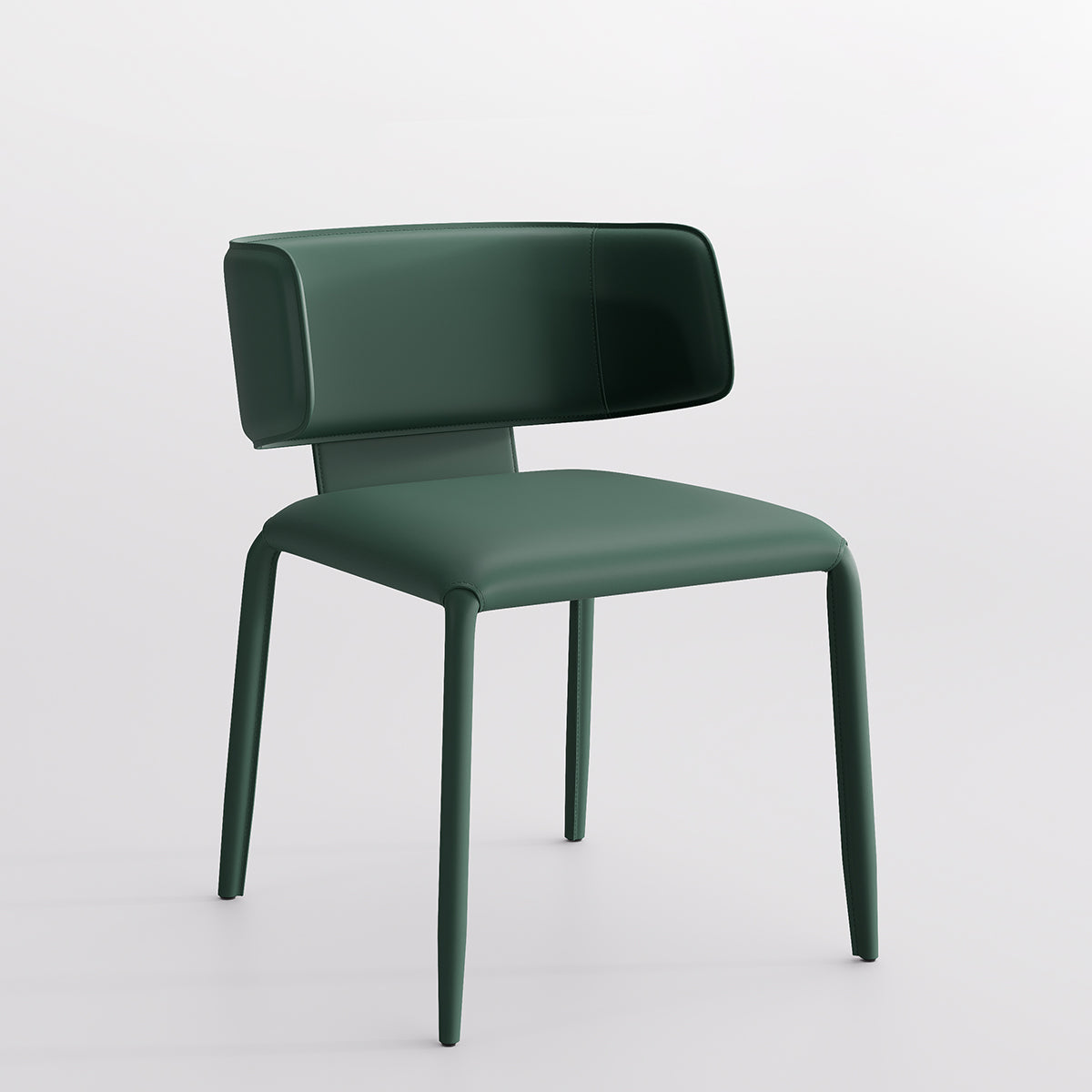 Kidol & Shellder Wing Sadddle Leather Dining Chairs