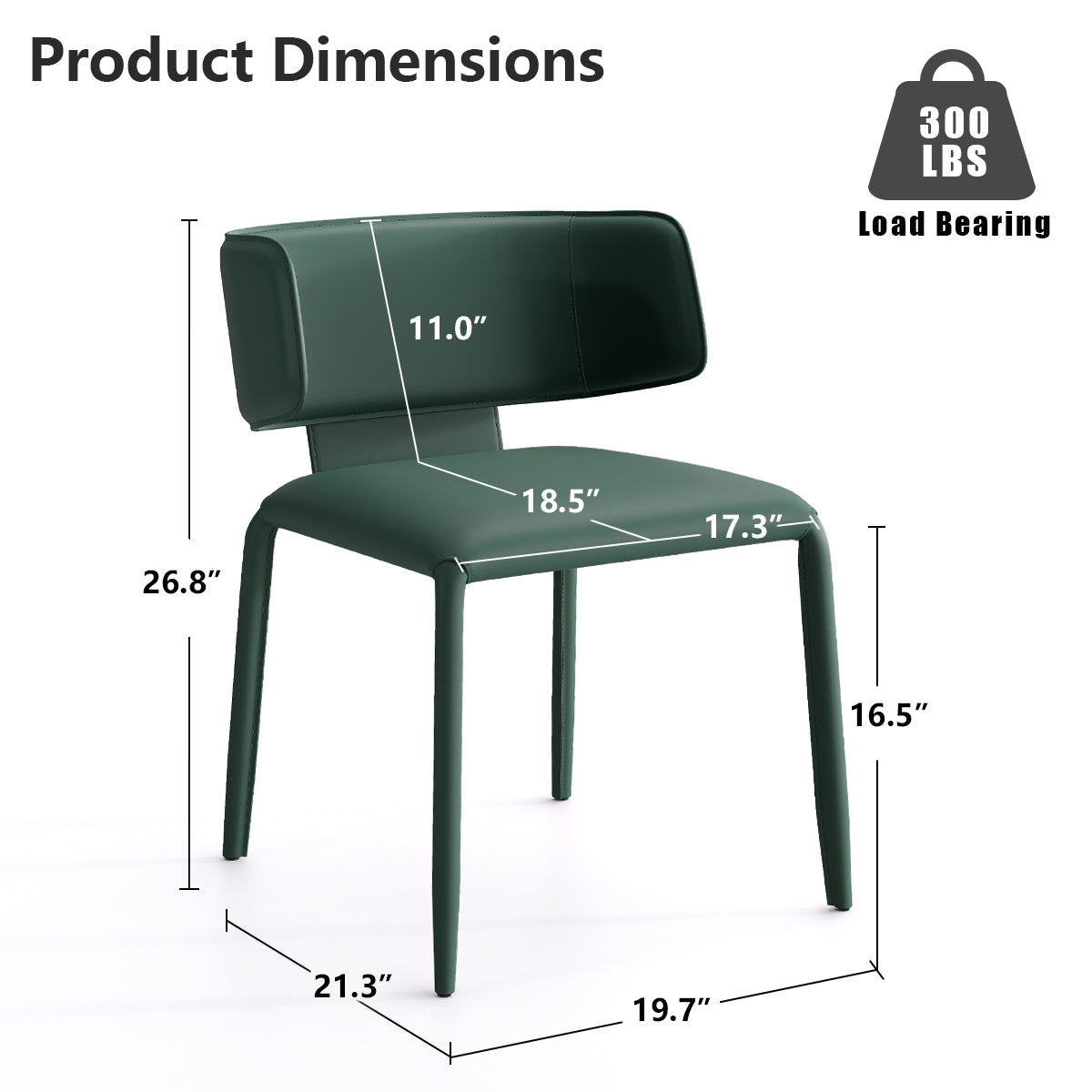 Kidol & Shellder Wing Sadddle Leather Dining Chairs