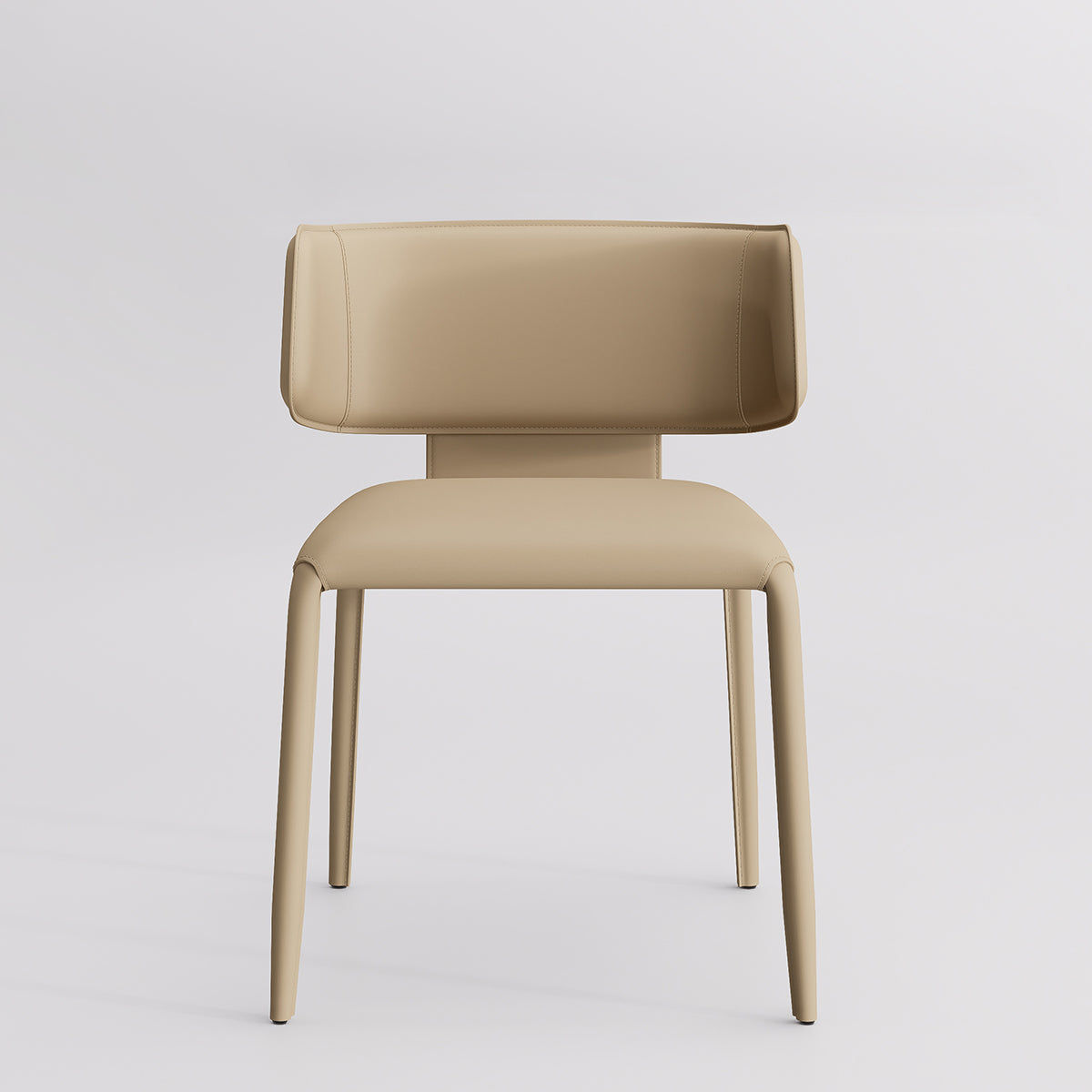 Kidol & Shellder Wing Sadddle Leather Dining Chairs