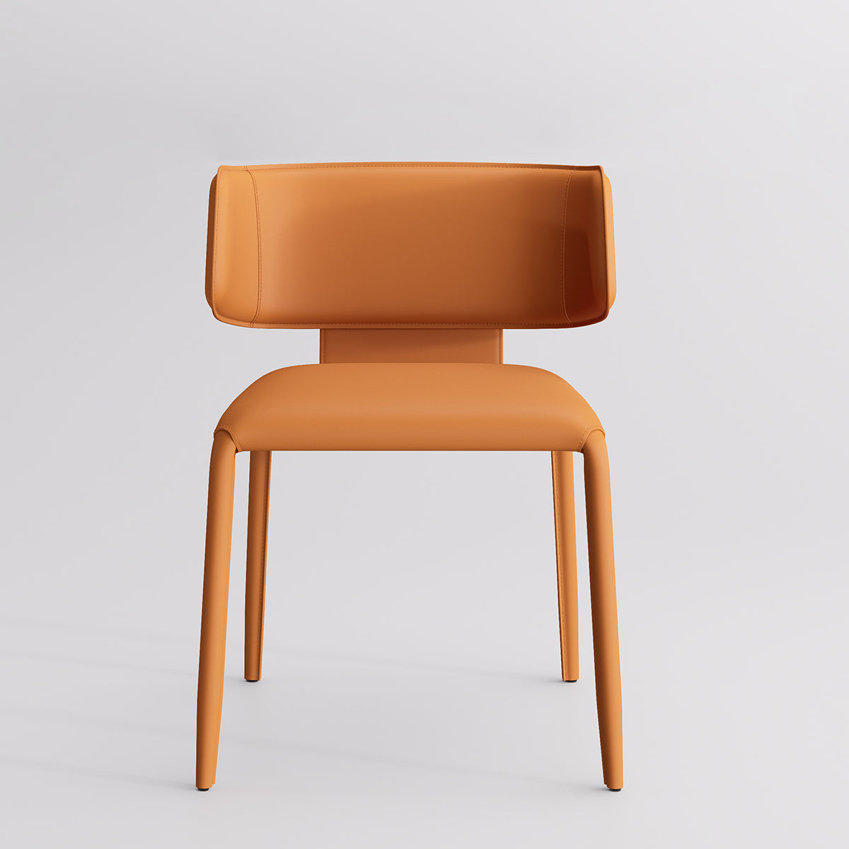 Kidol & Shellder Wing Sadddle Leather Dining Chairs