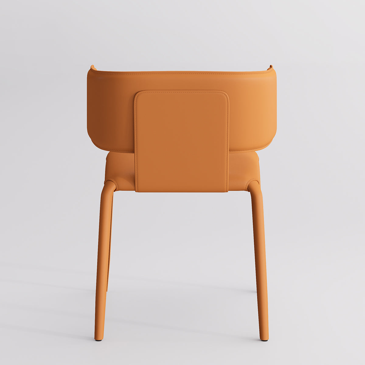 Kidol & Shellder Wing Sadddle Leather Dining Chairs
