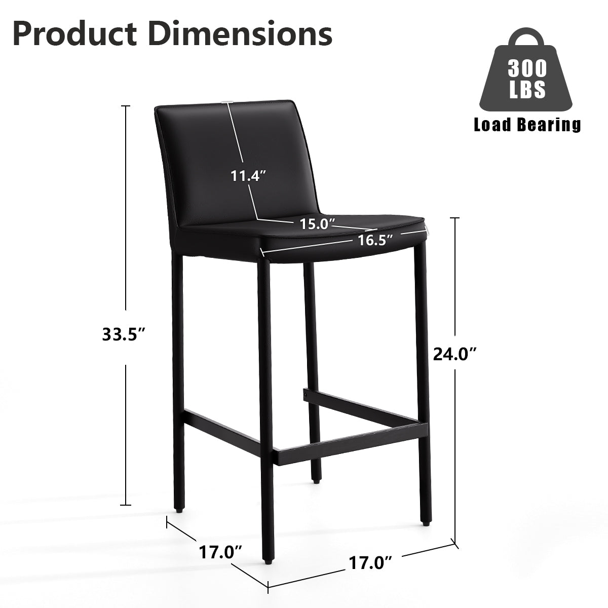 Kidol & Shellder Track Premium Leather Bar Stools