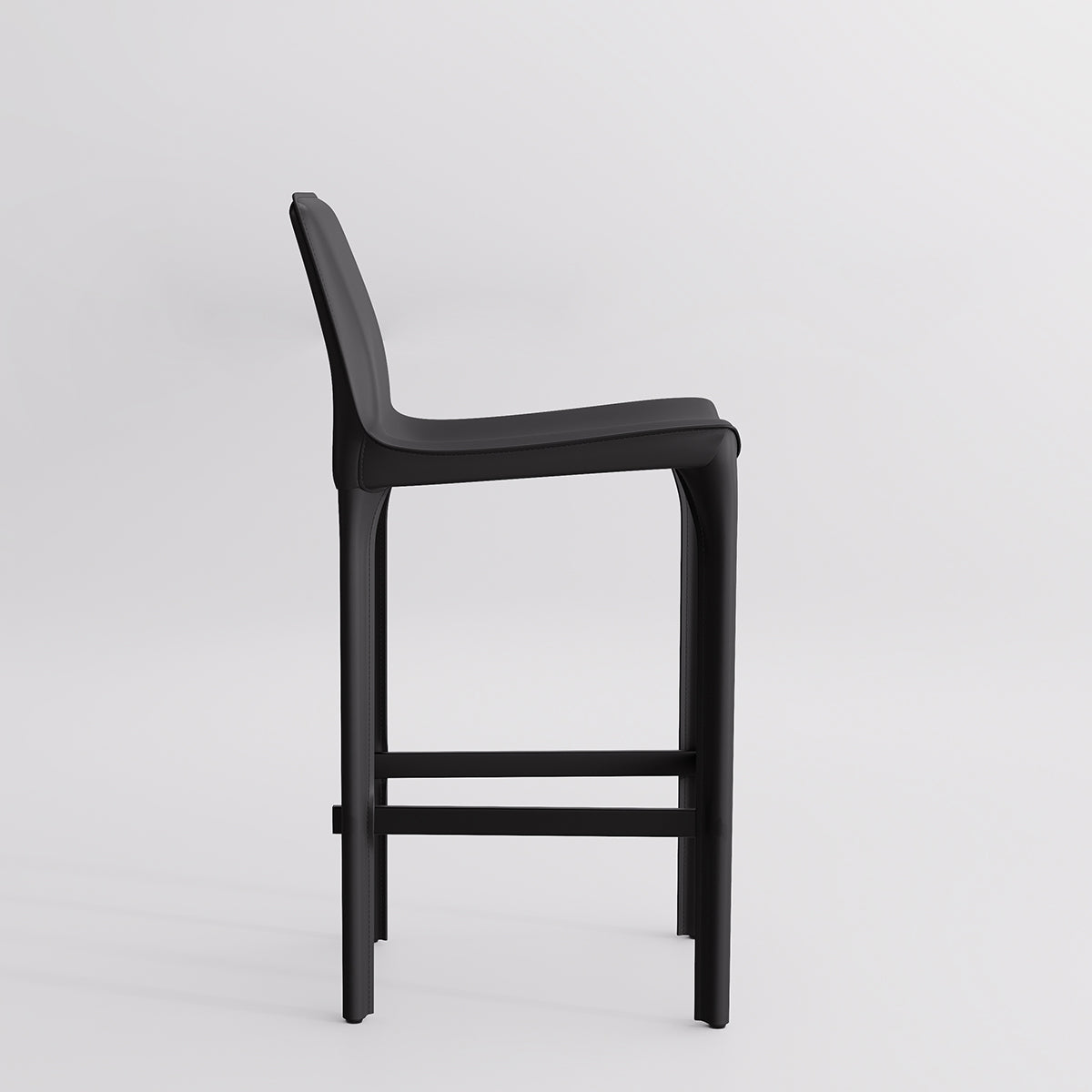 Kidol & Shellder Track Sadddle Leather Bar Stools