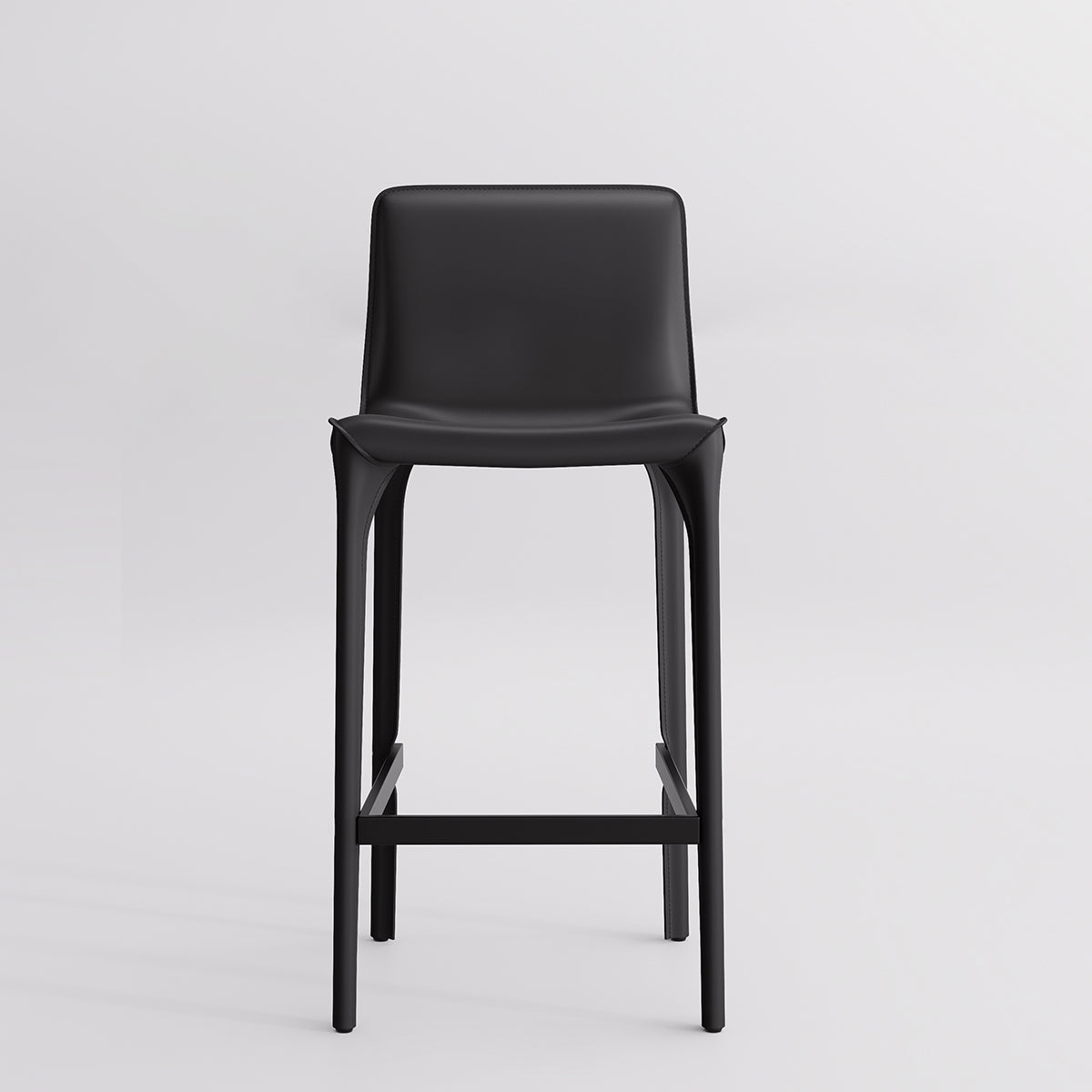 Kidol & Shellder Track Sadddle Leather Bar Stools