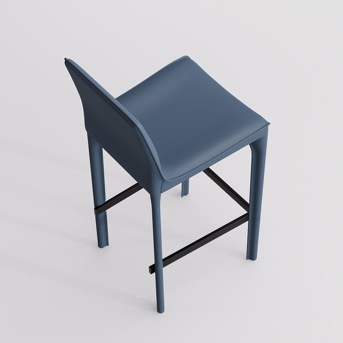 Kidol & Shellder Track Sadddle Leather Bar Stools