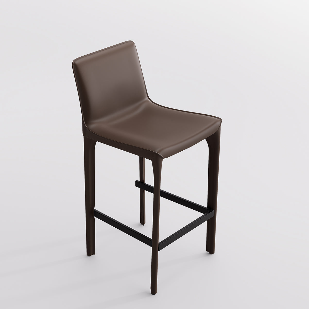 Kidol & Shellder Track Sadddle Leather Bar Stools