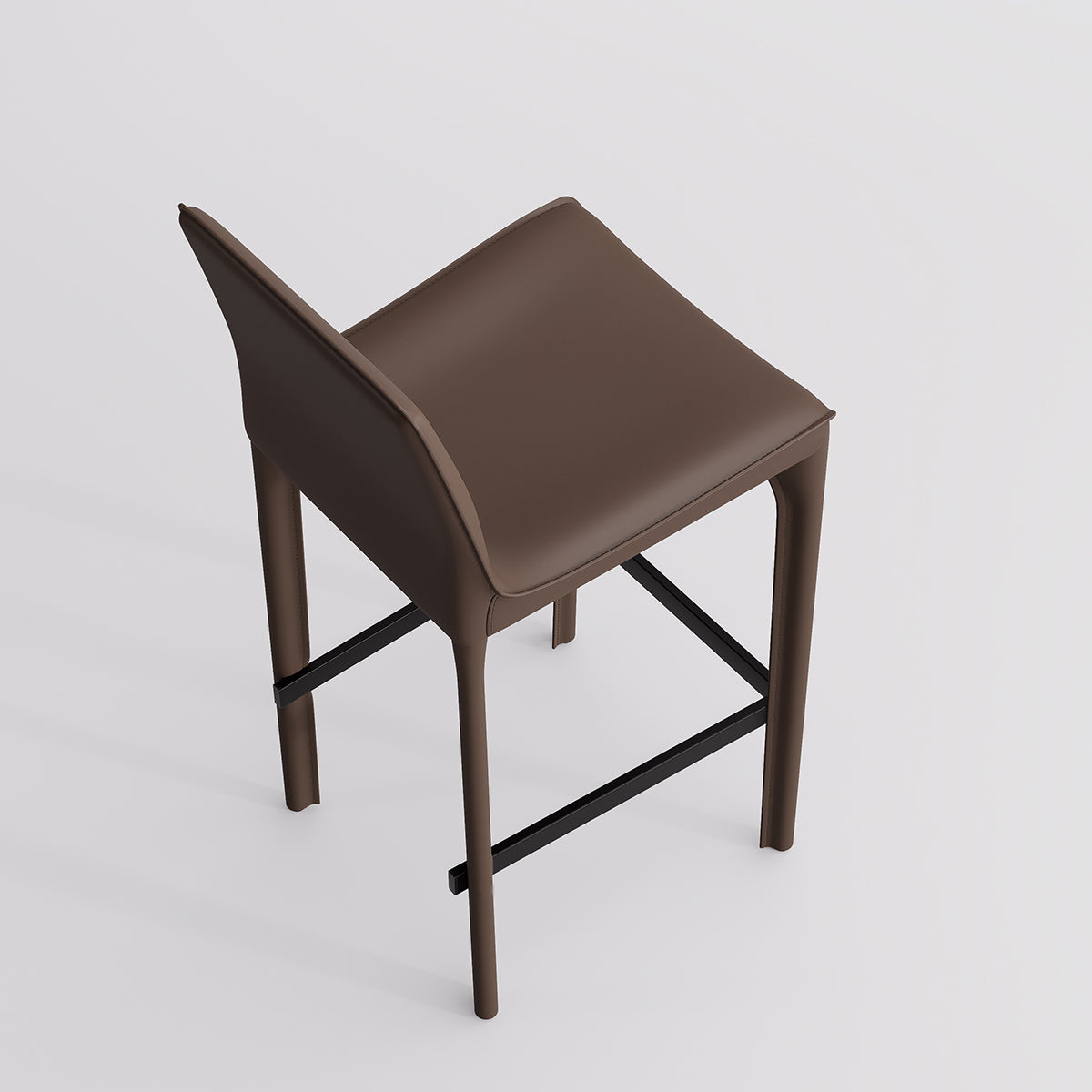 Kidol & Shellder Track Sadddle Leather Bar Stools