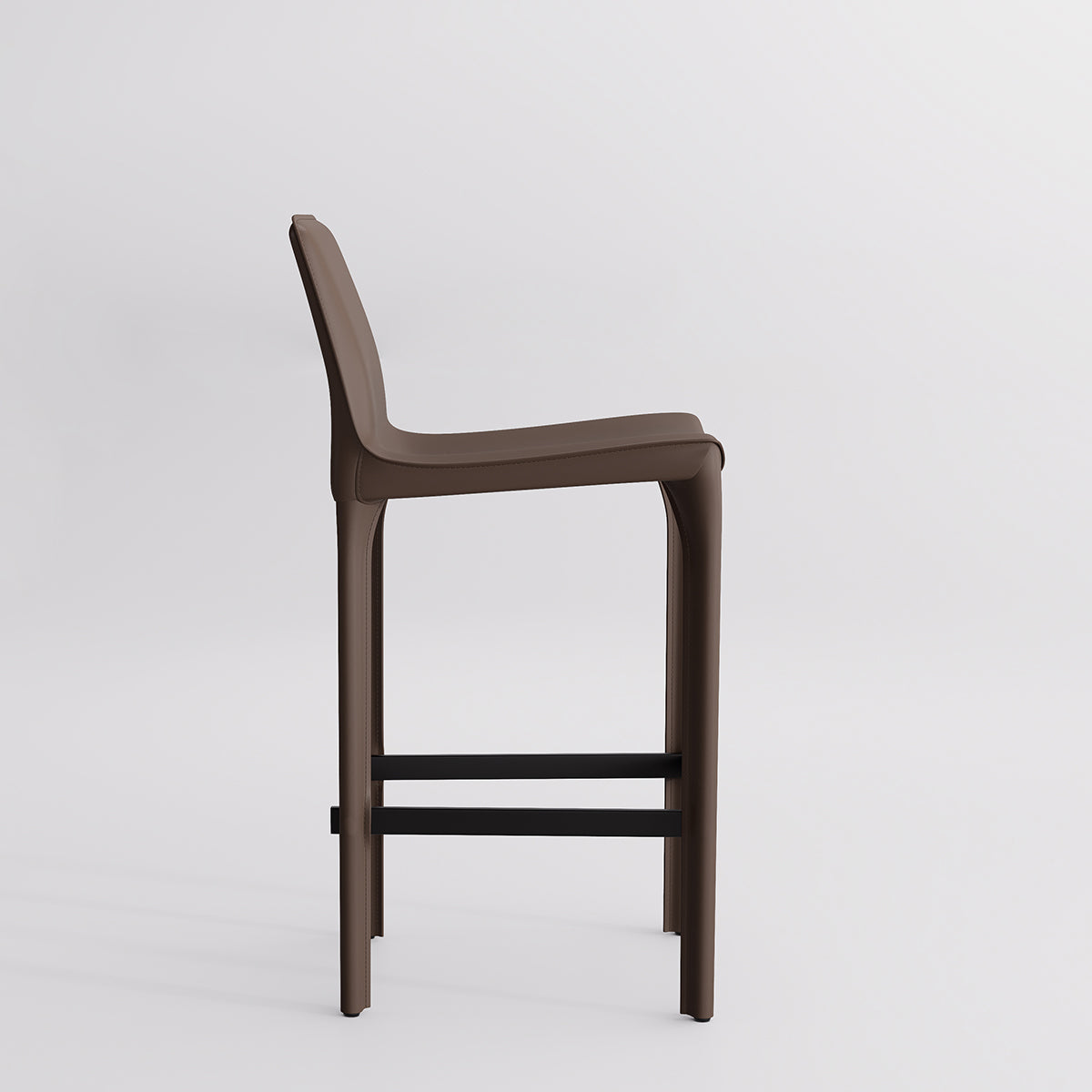 Kidol & Shellder Track Sadddle Leather Bar Stools