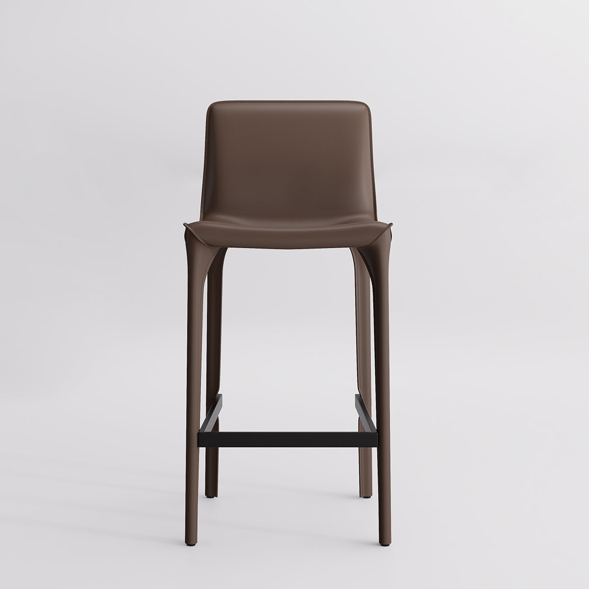Kidol & Shellder Track Sadddle Leather Bar Stools