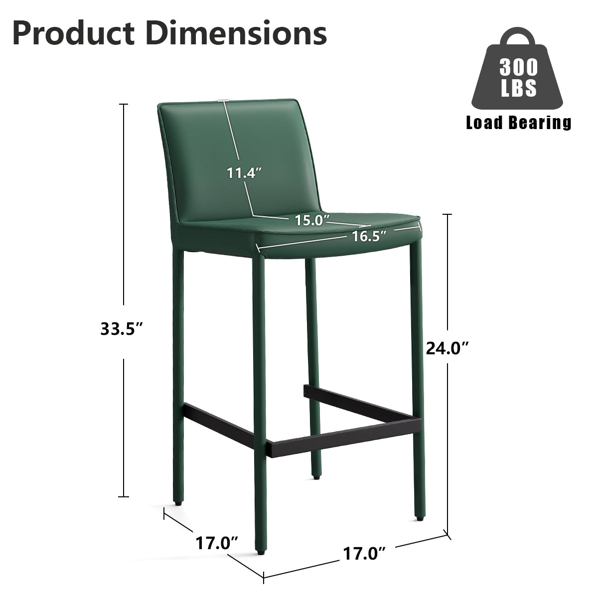 Kidol & Shellder Track Premium Leather Bar Stools