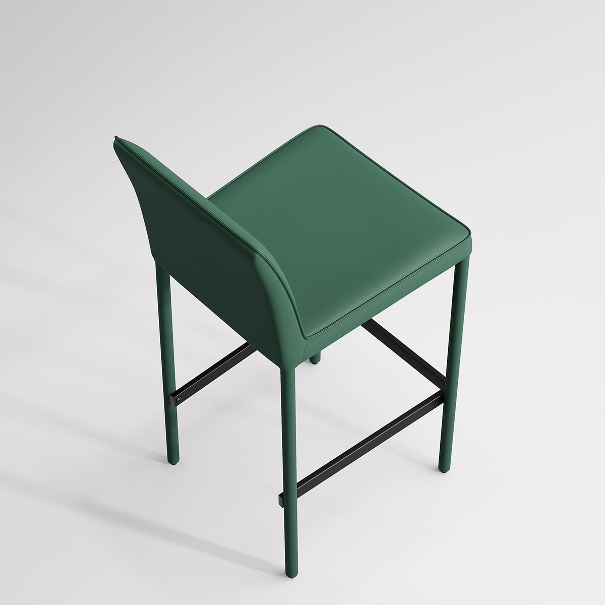 Kidol & Shellder Track Premium Leather Bar Stools
