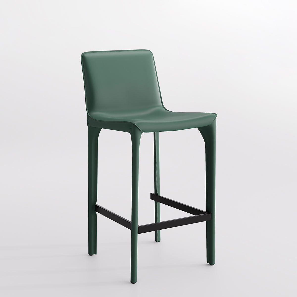 Kidol & Shellder Track Sadddle Leather Bar Stools