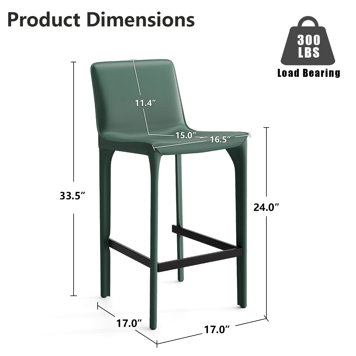 Kidol & Shellder Track Sadddle Leather Bar Stools