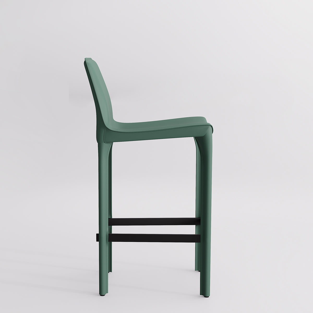 Kidol & Shellder Track Sadddle Leather Bar Stools