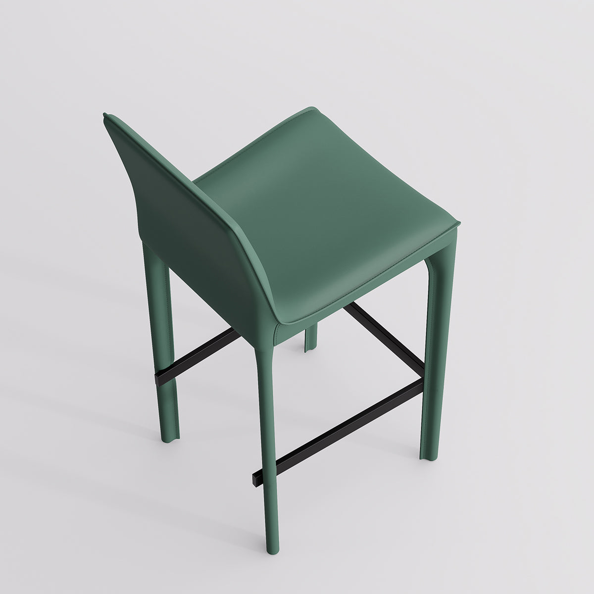 Kidol & Shellder Track Sadddle Leather Bar Stools