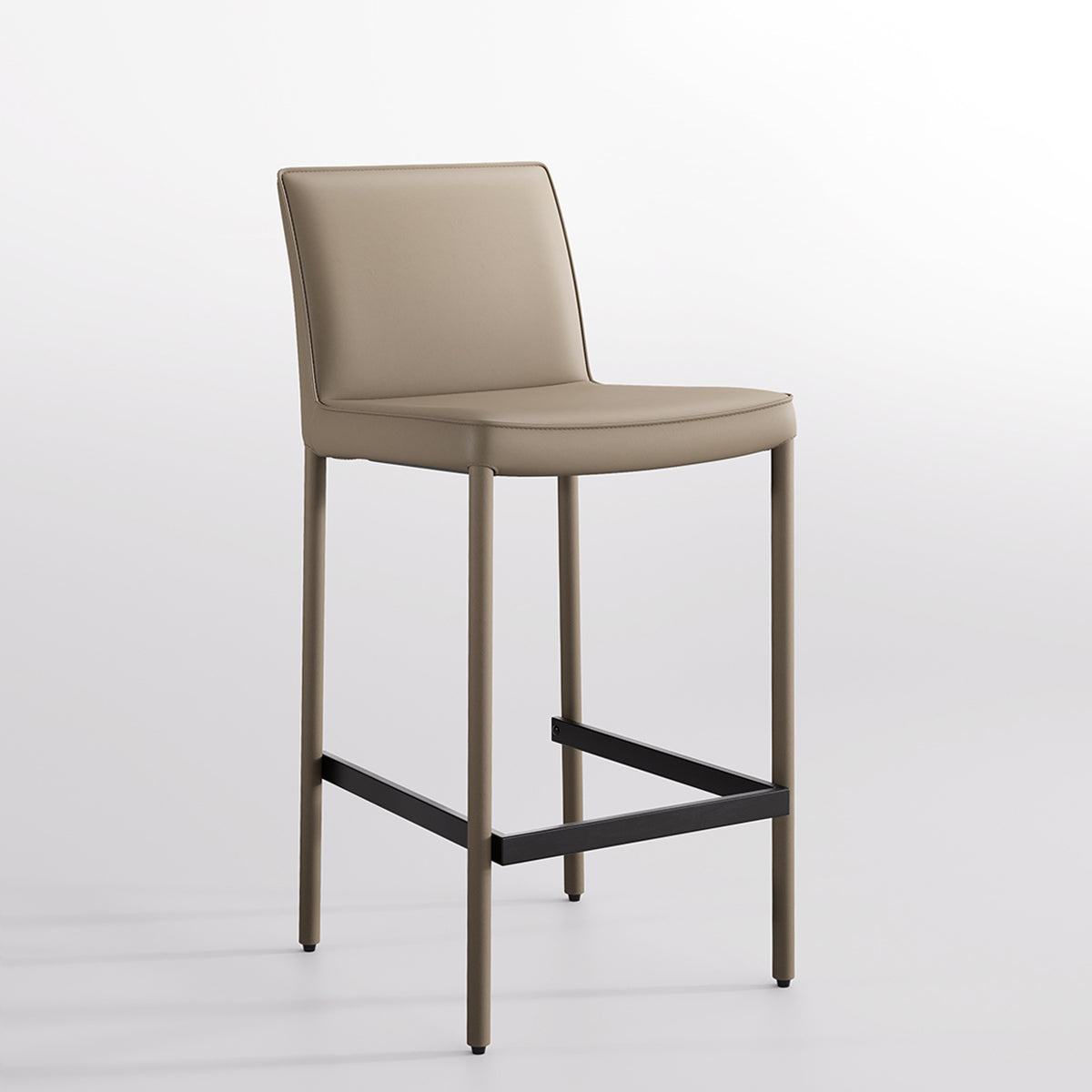 Kidol & Shellder Track Premium Leather Bar Stools