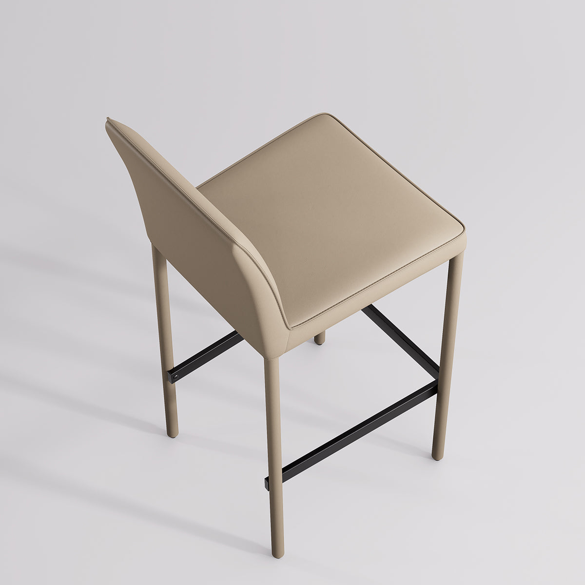 Kidol & Shellder Track Premium Leather Bar Stools