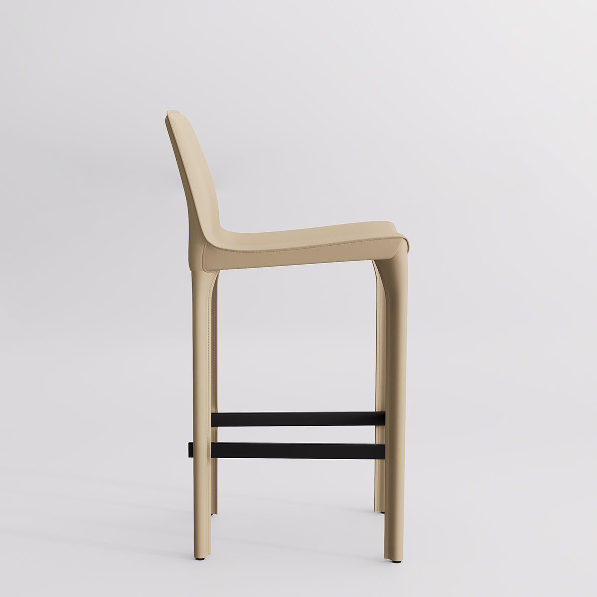 Kidol & Shellder Track Sadddle Leather Bar Stools