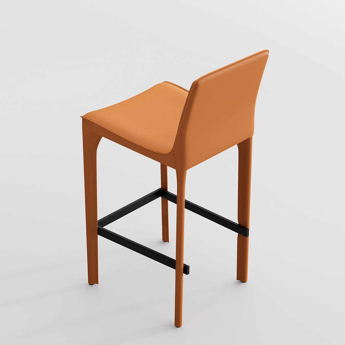 Kidol & Shellder Track Sadddle Leather Bar Stools