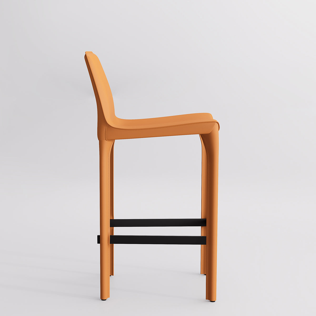 Kidol & Shellder Track Sadddle Leather Bar Stools