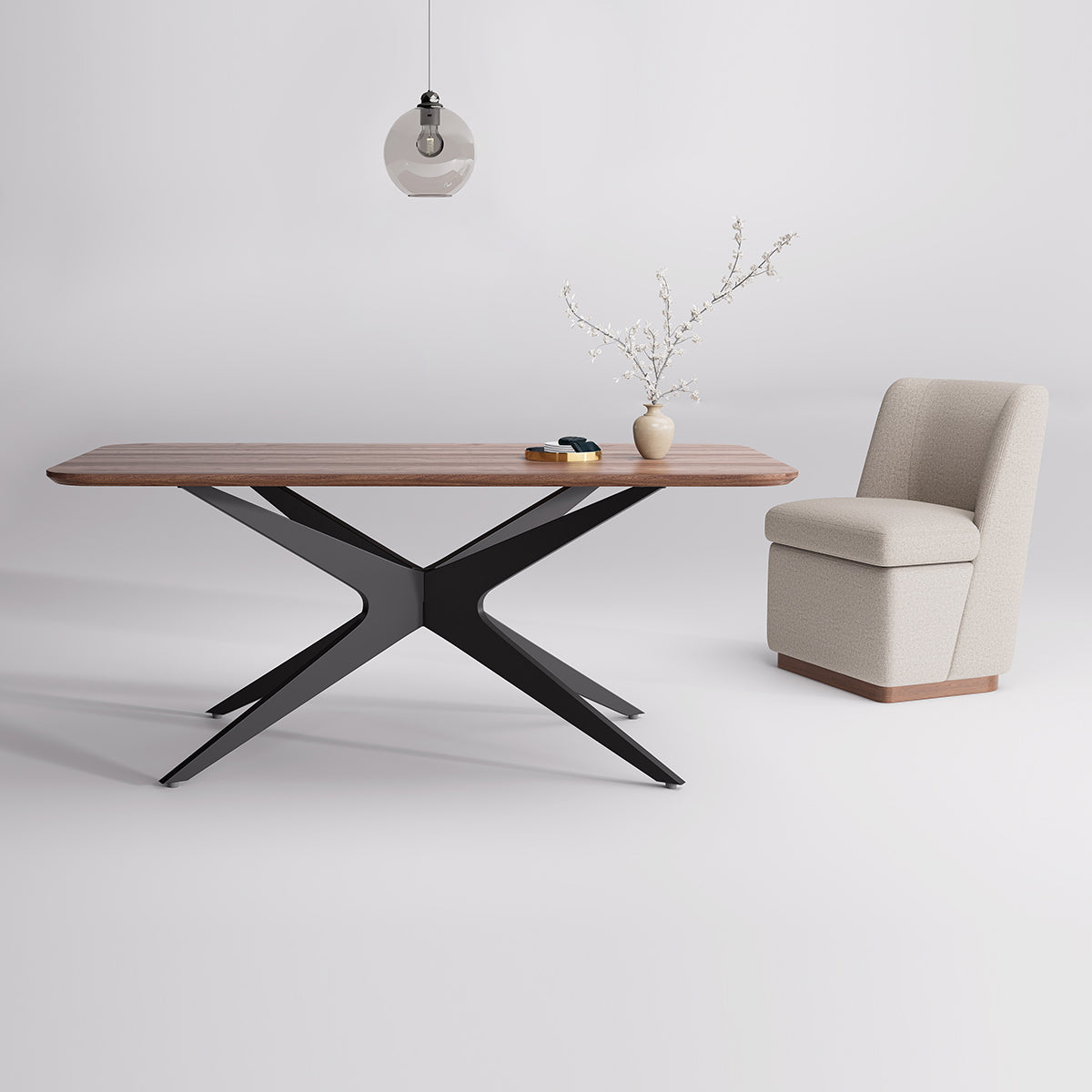 Kidol & Shellder Rectangle Wood Dining Table DTOG042-1