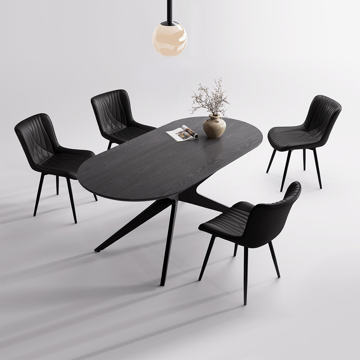 Kidol & Shellder Oval Wood Dining Table DTOG042-2