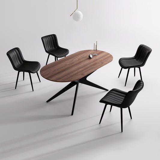 Kidol & Shellder Oval Wood Dining Table DTOG042-2