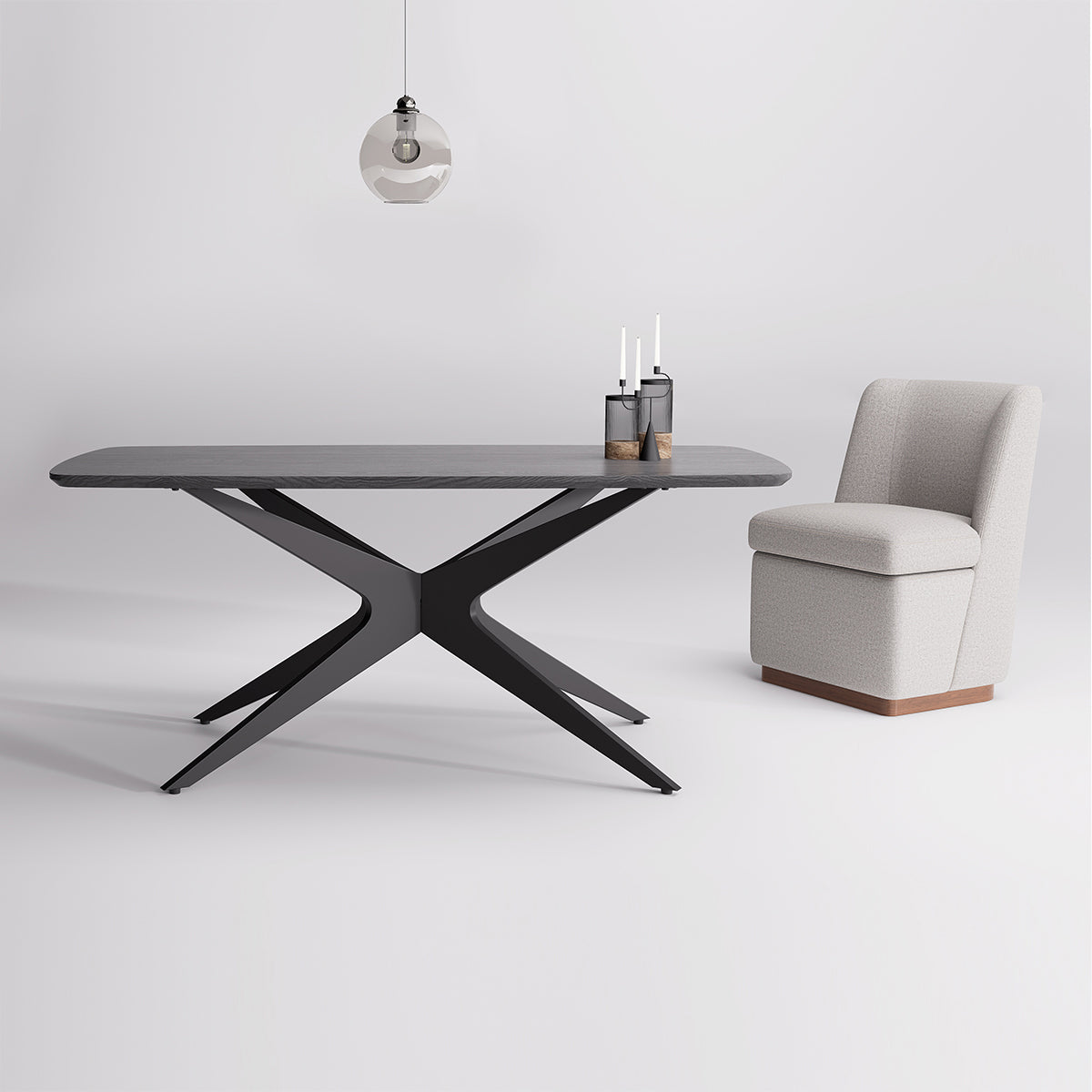 Kidol & Shellder Rectangle Wood Dining Table DTOG042