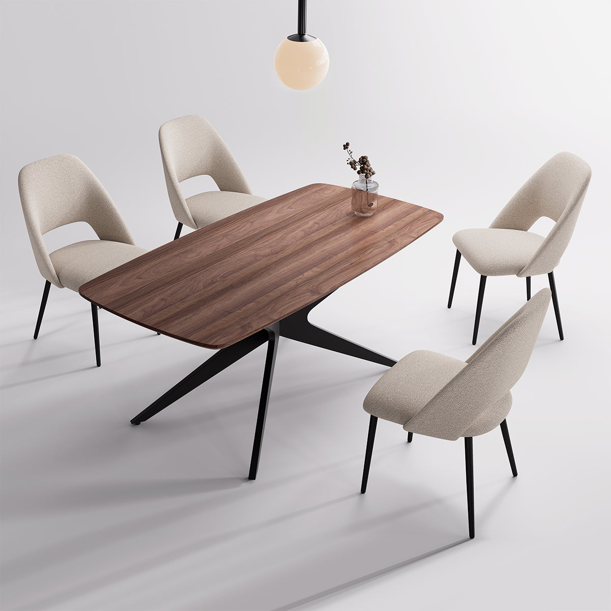 Kidol & Shellder Rectangle Wood Dining Table DTOG042