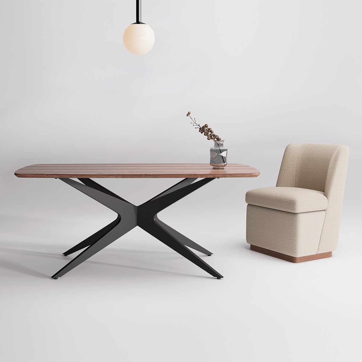 Kidol & Shellder Rectangle Wood Dining Table DTOG042