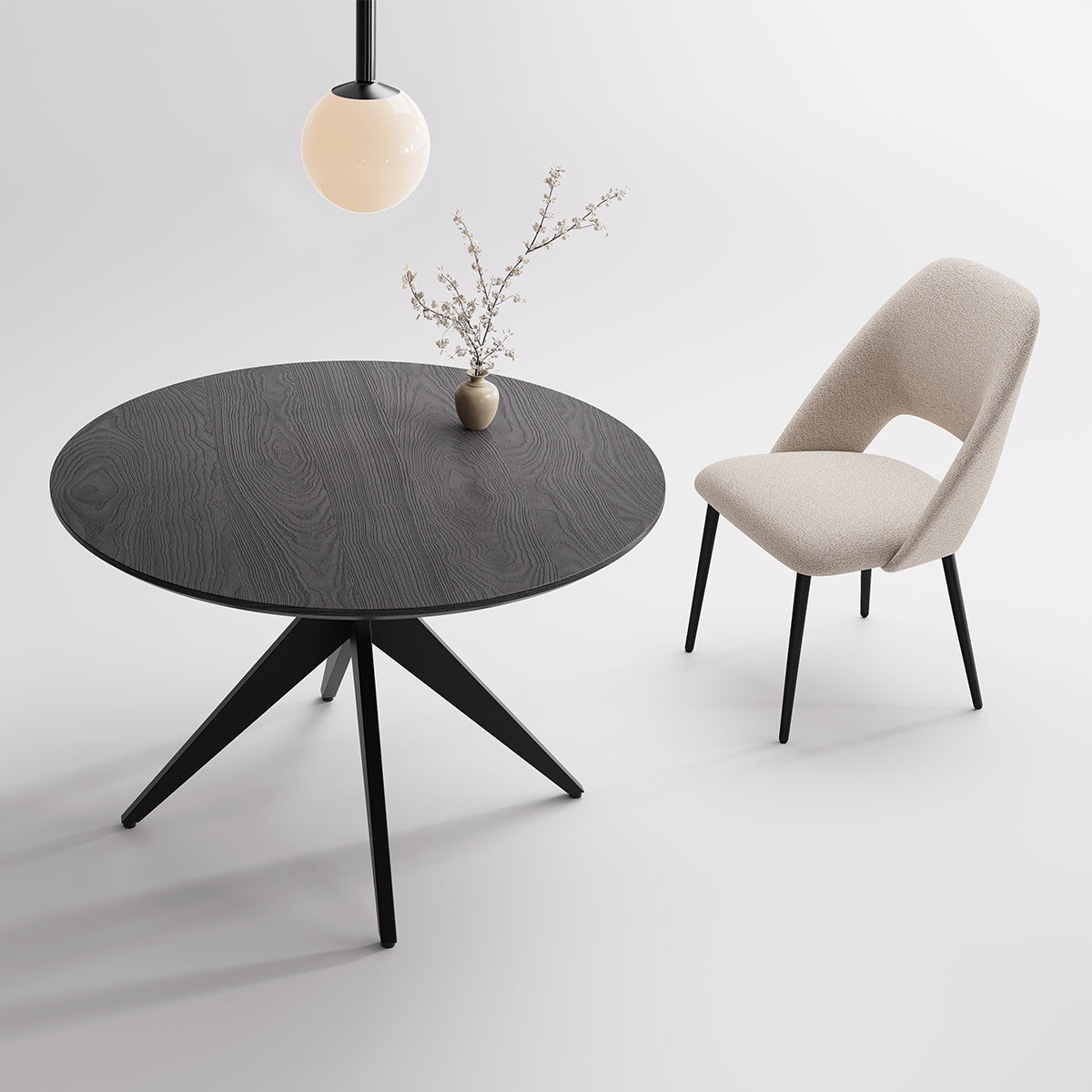 Kidol & Shellder Round Wood Dining Table DTOG058-1