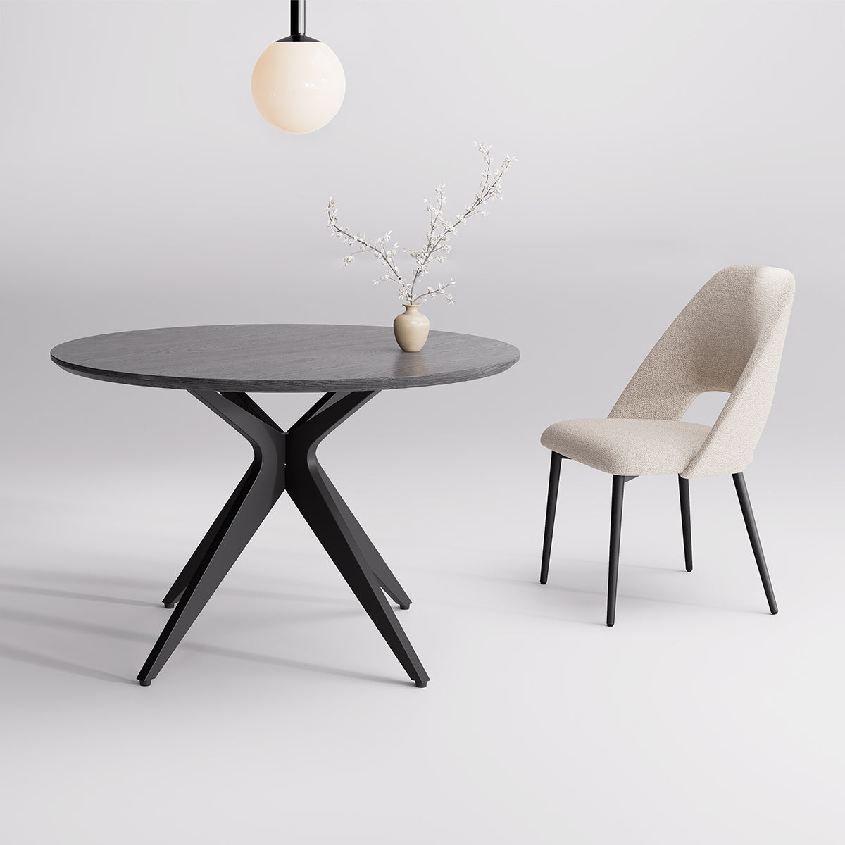 Kidol & Shellder Round Wood Dining Table DTOG058-1
